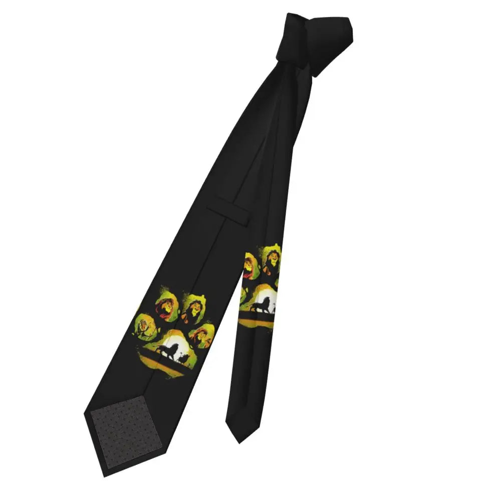 Custom The Lion King Hakuna Matata Necktie Mens Mens Suit Tie For Thanksgiving Day