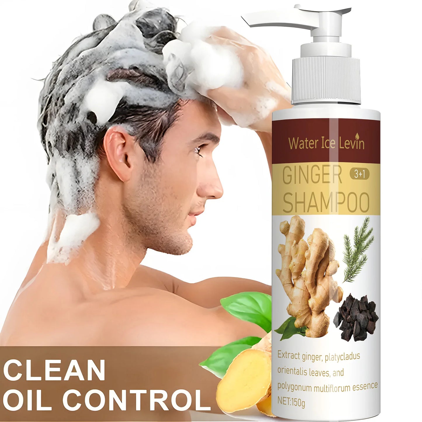 Ginger Regrowth Shampoo Anti Hair Loss Oil Control Dandruff Removal Moisturiz Nourish Scalp Repair Damaged Hair Growth Shampoo