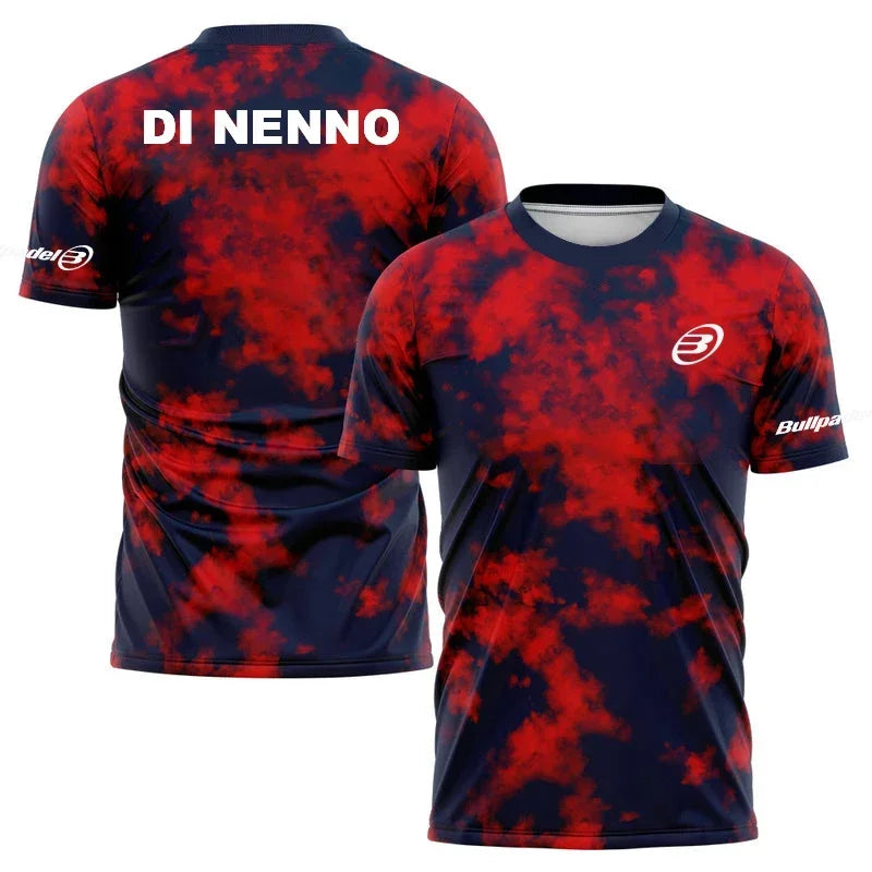 Men's Quick Drying Padel T-Shirt 2023 Breathable Tennis Short Sleeve Tops World Padel Fans T Shirts Fitness Running Sportwear
