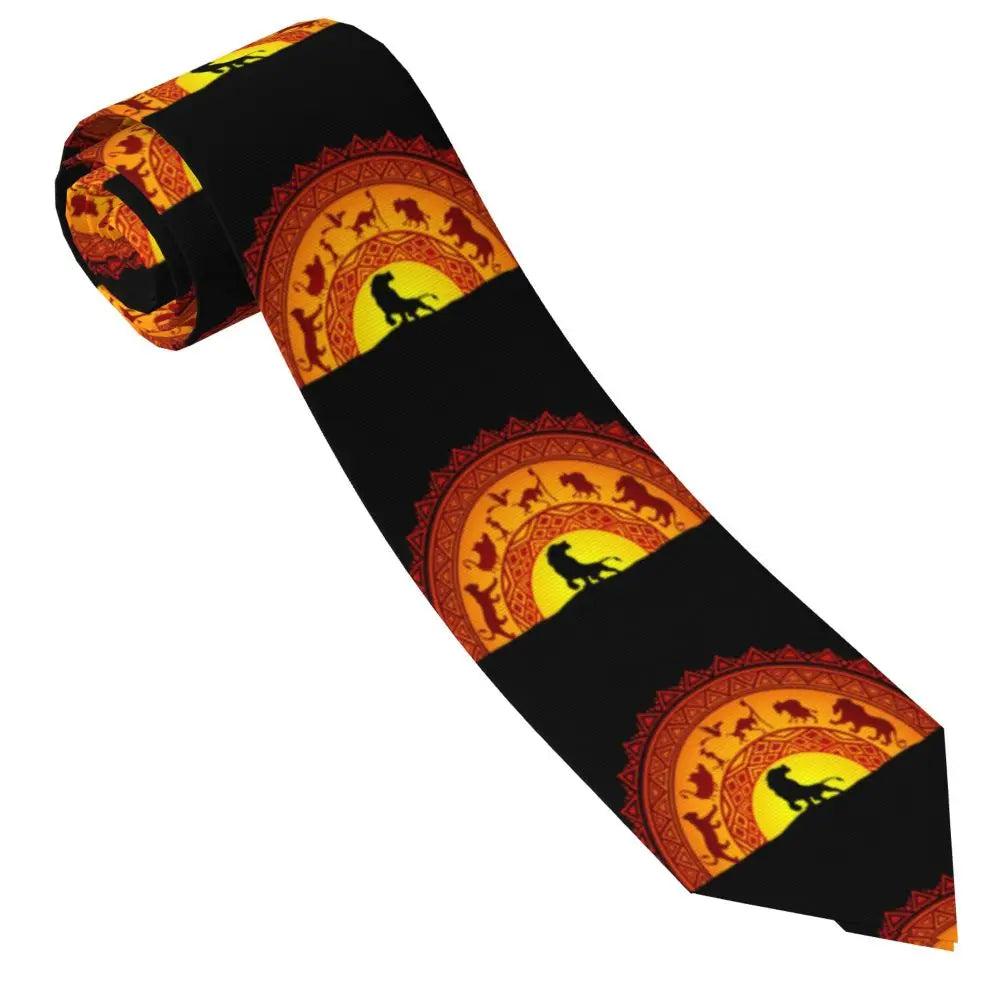 Custom The Lion King Hakuna Matata Necktie Mens Mens Suit Tie For Thanksgiving Day