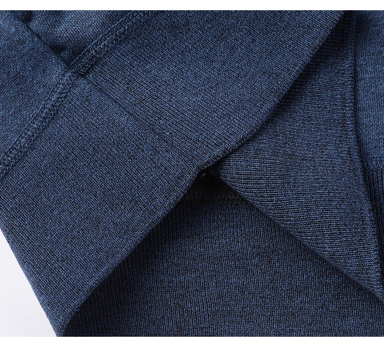 Men's Long Sve Fce Lined Knitted irt Busin Casual Sle Winter Warm Top Fake Two-Piece Design Comfortable Fit