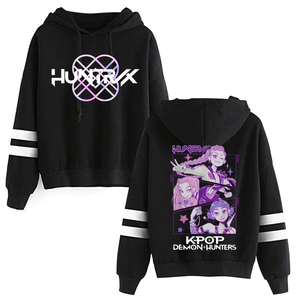 Anime Kpop Demon Hunter Saja Boys Hoodie Anime Sweatshirt Harajuku Pullover Tops Streetwear Fans Gift