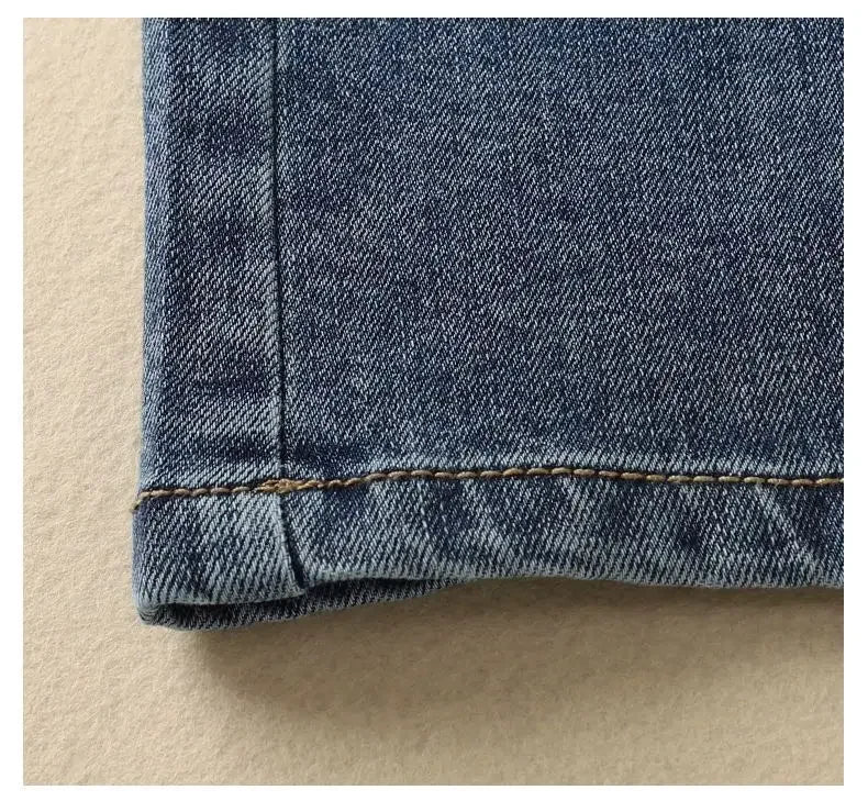 High Waist Denim Skirt Women's Spring Summer New Style Slimming Fashionable Versatile Small Size Draped Midi Skirt