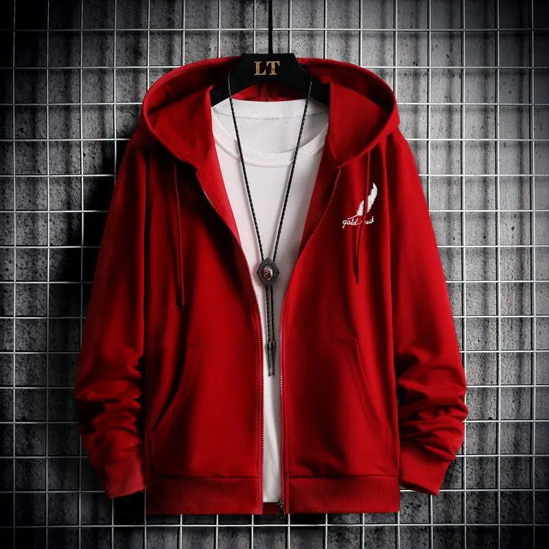 Men's Sherpa Lined Zip Hoodie Heavyweight, Winter Fleece Jacket S-5XL, Oversized Pullover Coat with Hood for Cold Weather