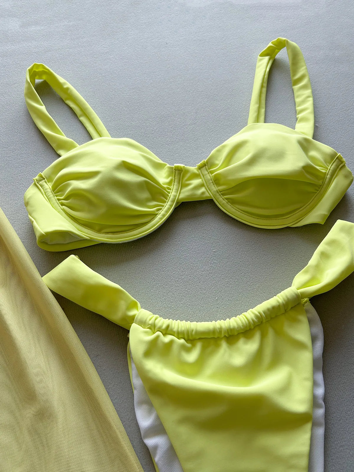 Sexy 2025 Push Up Bikini Set 3 Pieces Swimwear Low Waist Biquini Swimsuit Summer Brazilian Bathing Suit Floral Beachwear Skirt