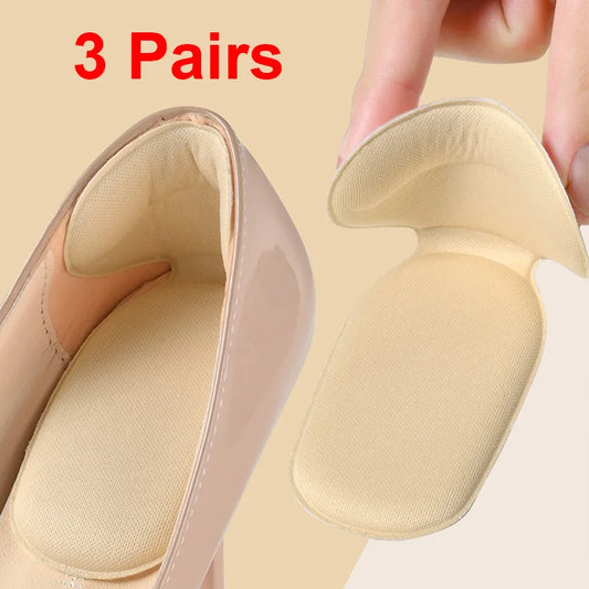 3/6Pairs Heel Pad With Insoles Attached To The Heel, Memory Foam Insoles High Heels, Anti-Wear Shoe Heel Pads