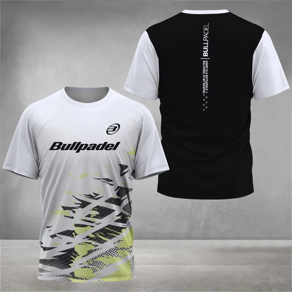 New Fitness Series Summer Cool Breathable Short Sleeve Quick Dry Short Sleeve Street Men's Top Outdoor Tennis Casual T-shirt 6XL