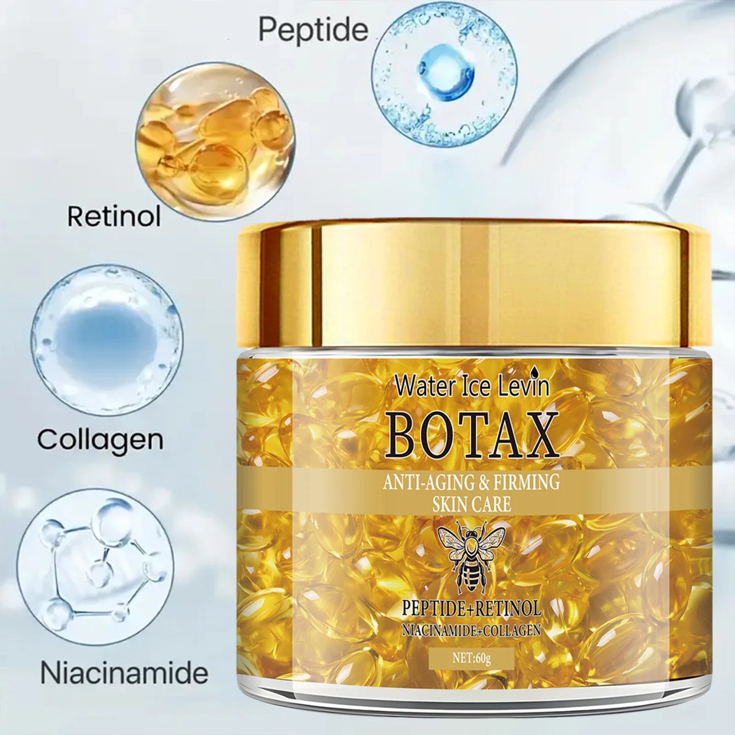 Contains Deep Moisturizing and Firming Cream with Retinol, Collagen, Vitamin C and Hyaluronic Acid, Smoothes and Lifts Skin, Looks Youthful and Gentle Daily Retinol Cream