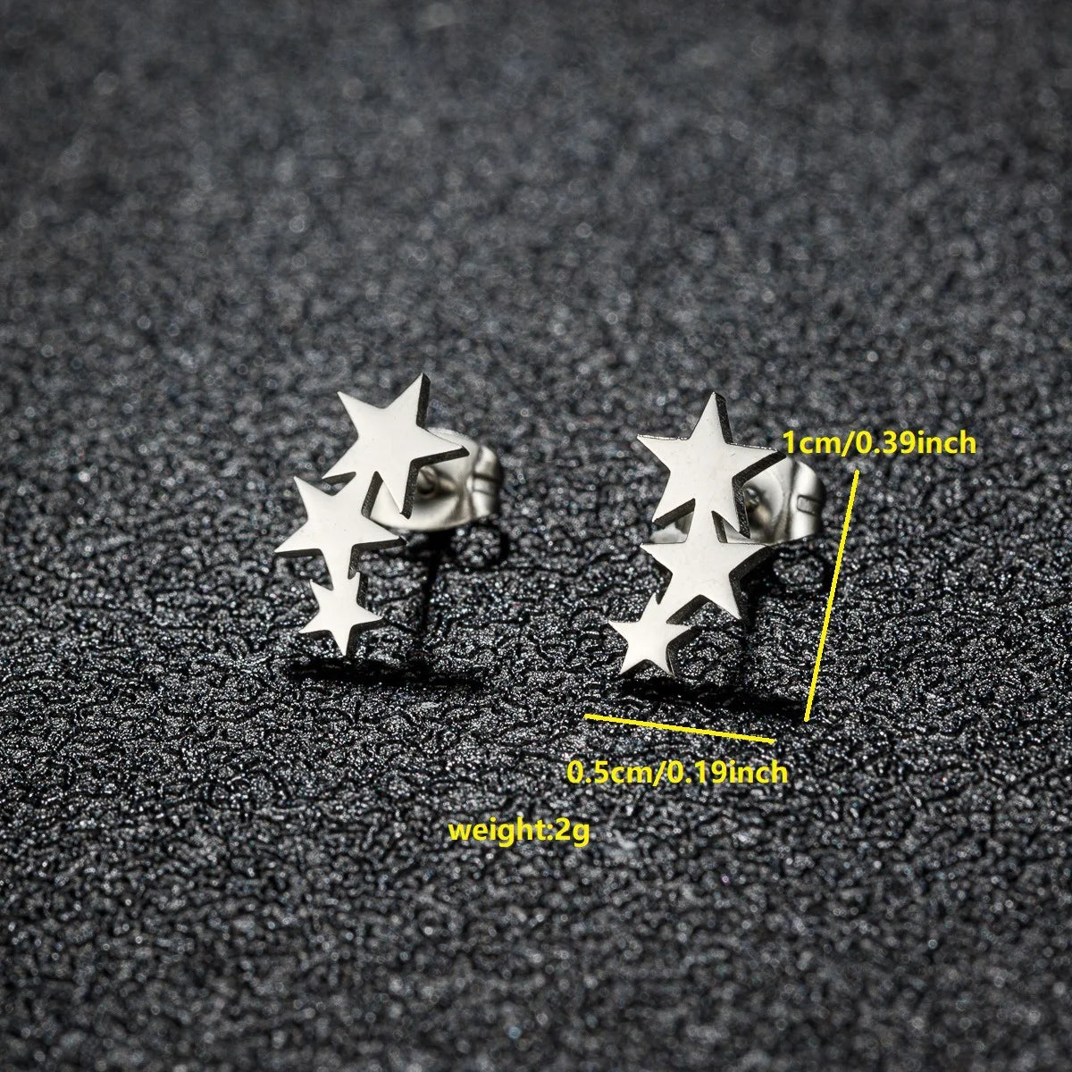 Vintage Simple Star Moon Circle Geometry Stainless Steel Stud Earrings for Women Trendy Earing Piercing Jewelry Gift
