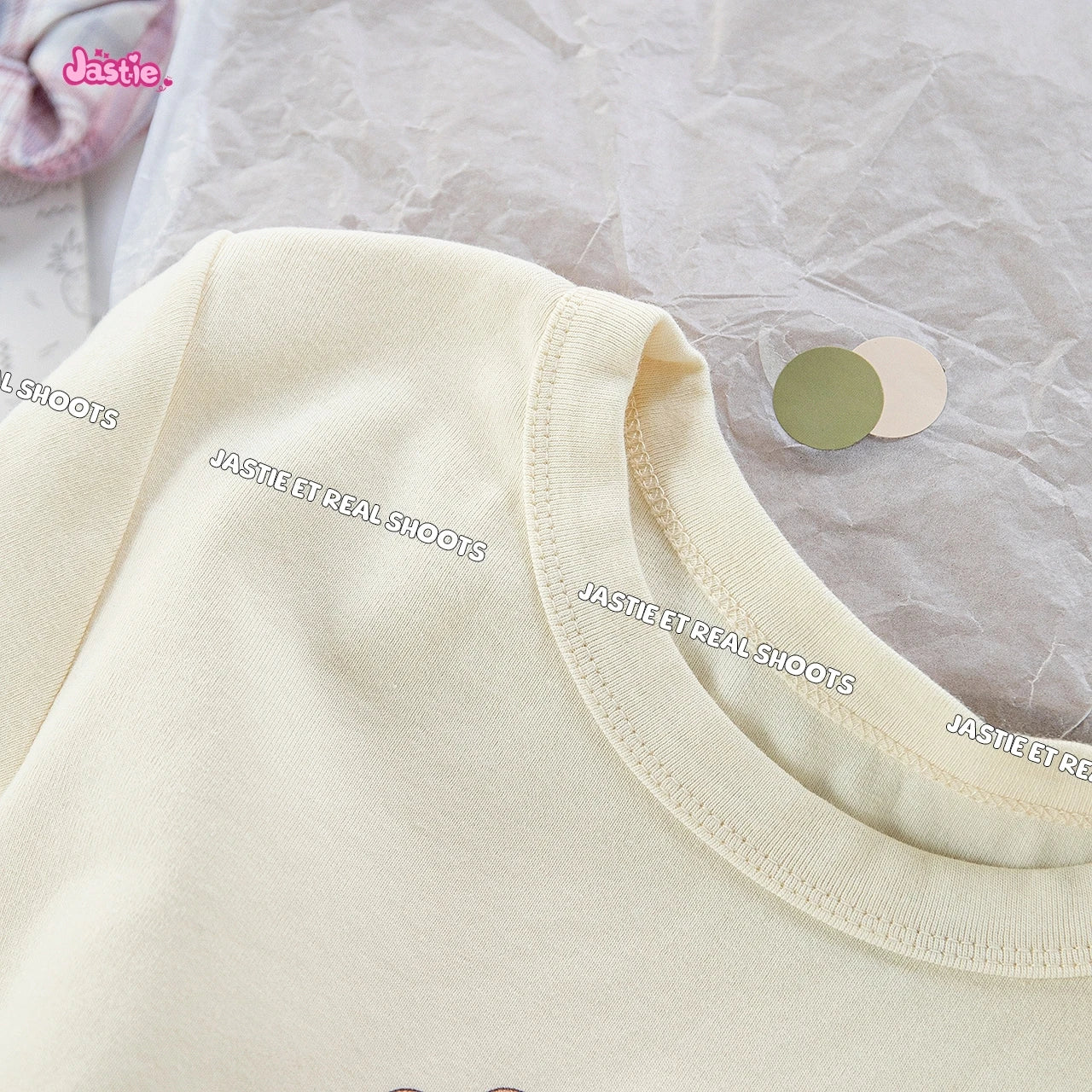 Cartoon Print Beige T-shirts Women 2024 Summer Streetwear Round Neck Short Sleeve T Shirt Female Vintage Chic Y2k Crop Top