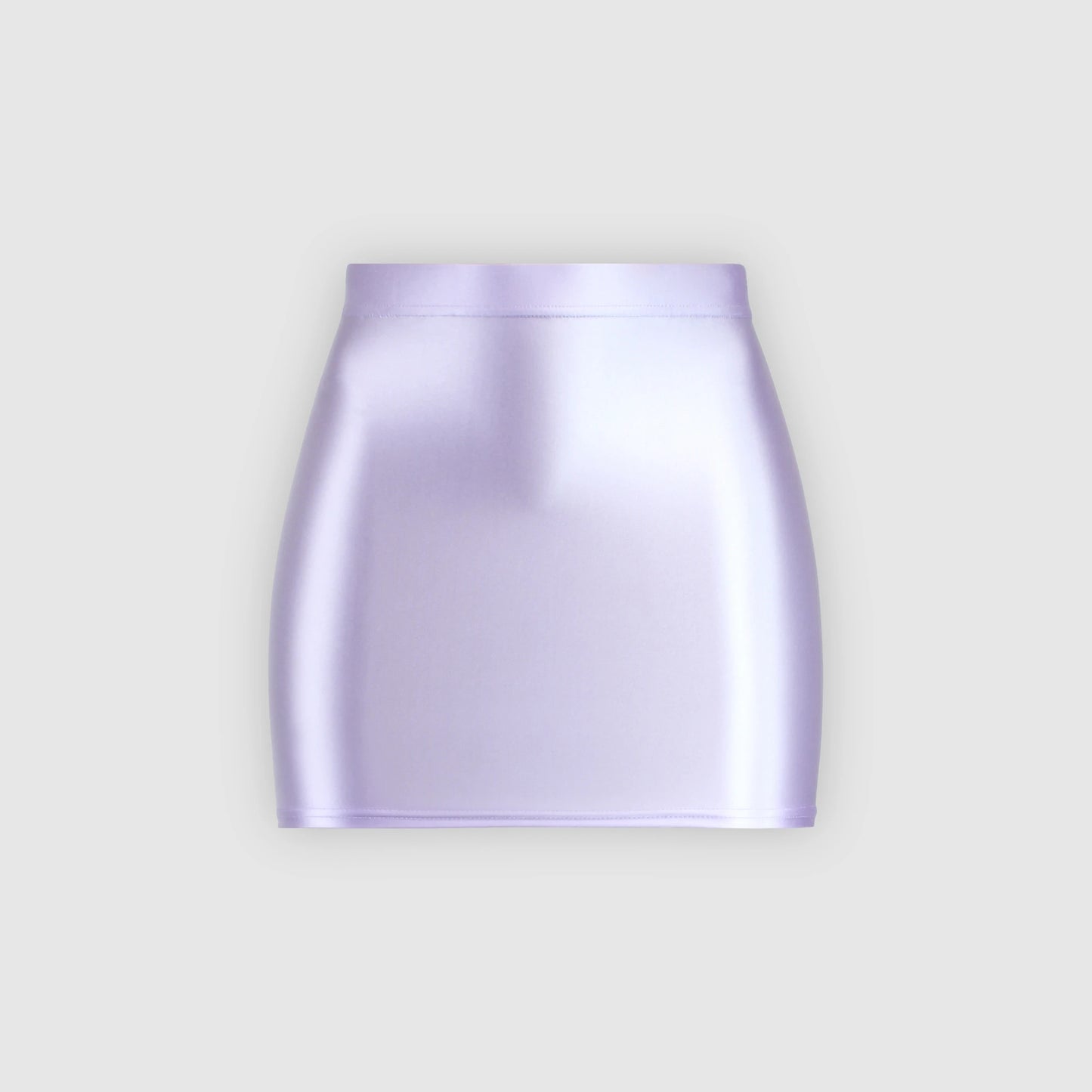 MJINM Women's Shiny Satin Glossy Skirts Hip Wrap One Step Skirts Smooth Bodycon Elastic Waist Half-body Causal Mini Short Skirts