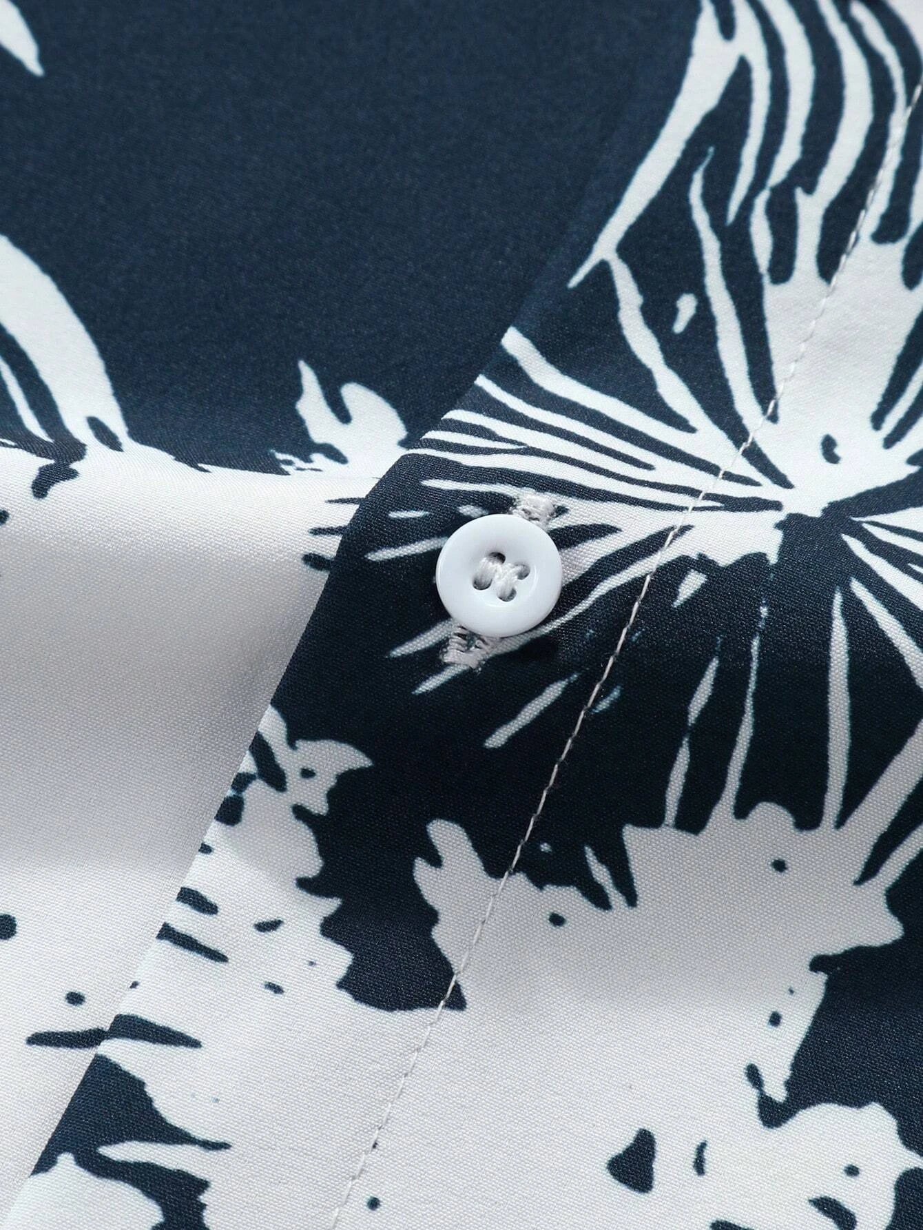 Hawaiian Shirt Man Print Casual Thin Beach Slim Fashion Shirt High Quality Luxury Black Social Vintage Funny Oversized Clothes