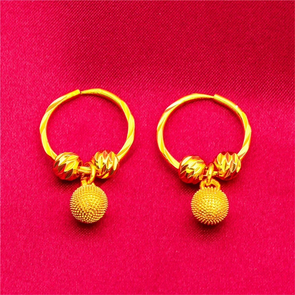 ANIID Heart Earrings 24K Gold Color Hoop Earrings for Women Nigerian Designer Earrings Party Wedding Jewelry Wholesale Gift