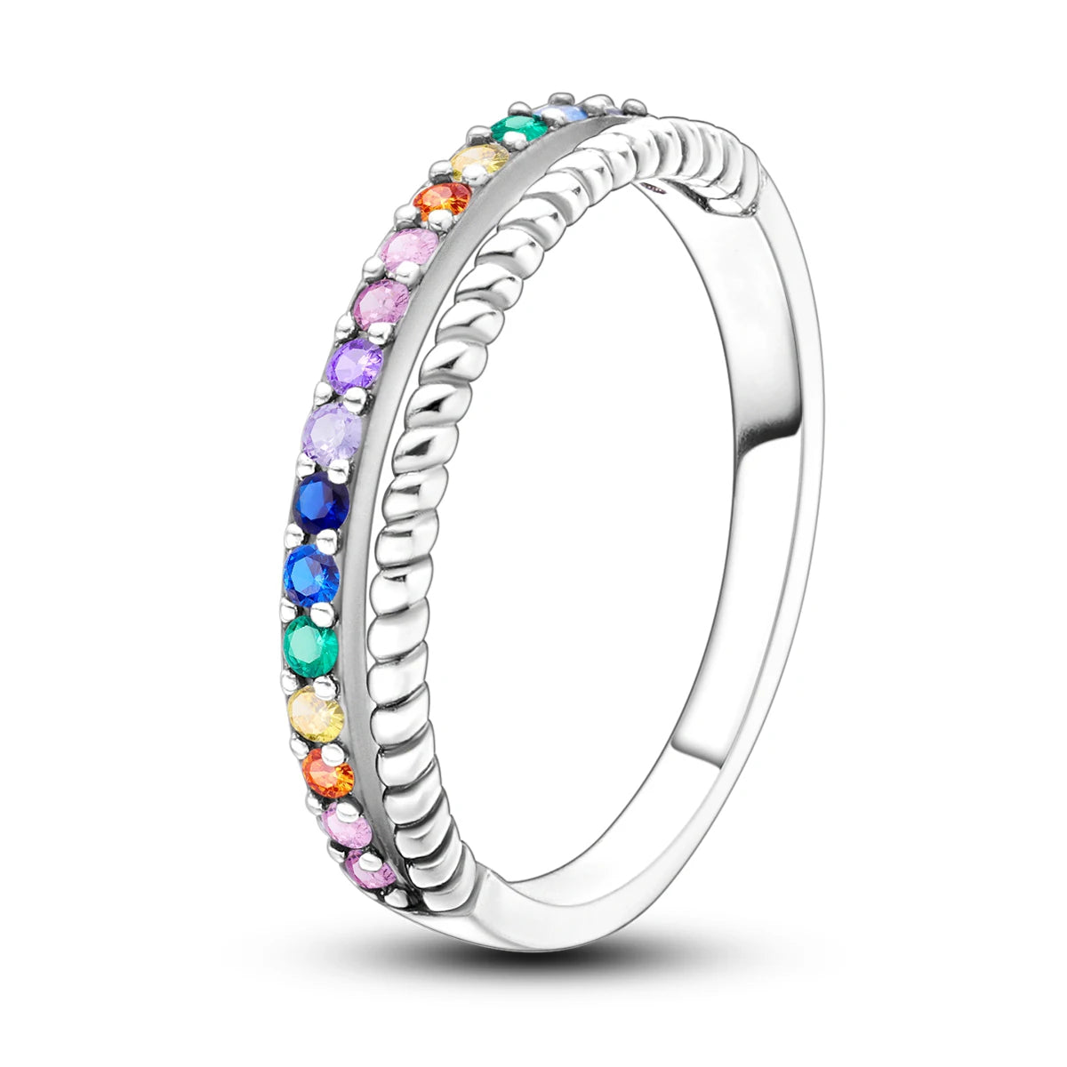 Silver Plated Women Luxury Stackable Ring Real Infinite Flower Daisy Fine Jewelry Rings For Engagement Weddling Party