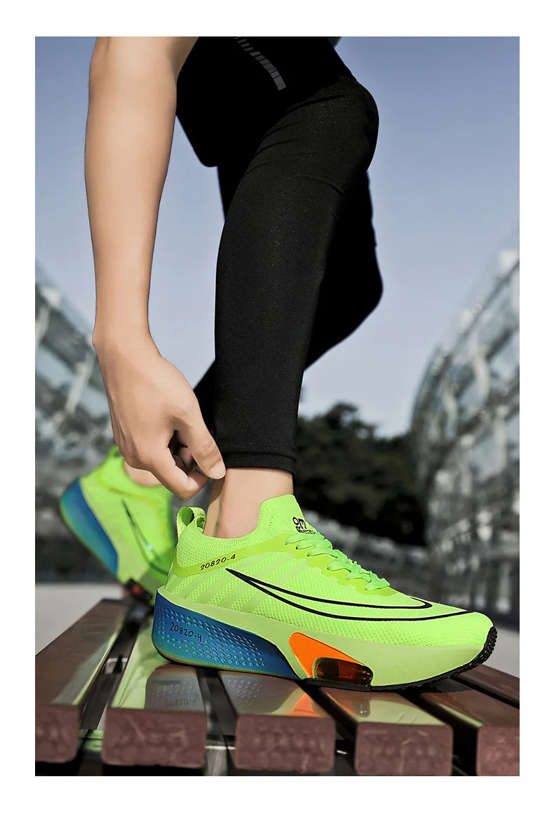 NEW Running Shoe Air Cushion Speciality Marathon Men Sports Breathable Lightweight Women's Comfortable Athletic Nonskid Sneakers