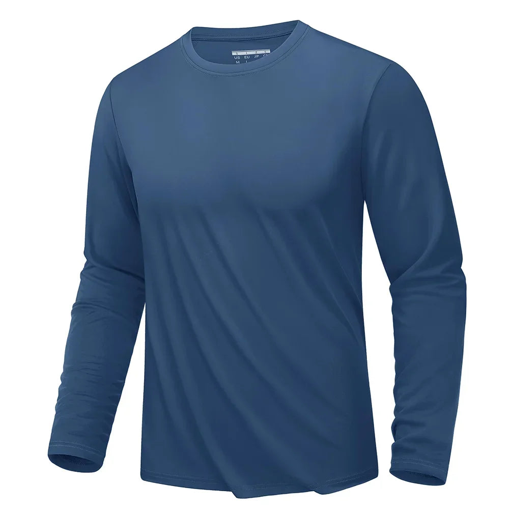 Men's Sun Protection  Summer official-website Long Sleeve Quick Dry Men T Shirts Breathable Hiking Fish Performance Top UV-Proof