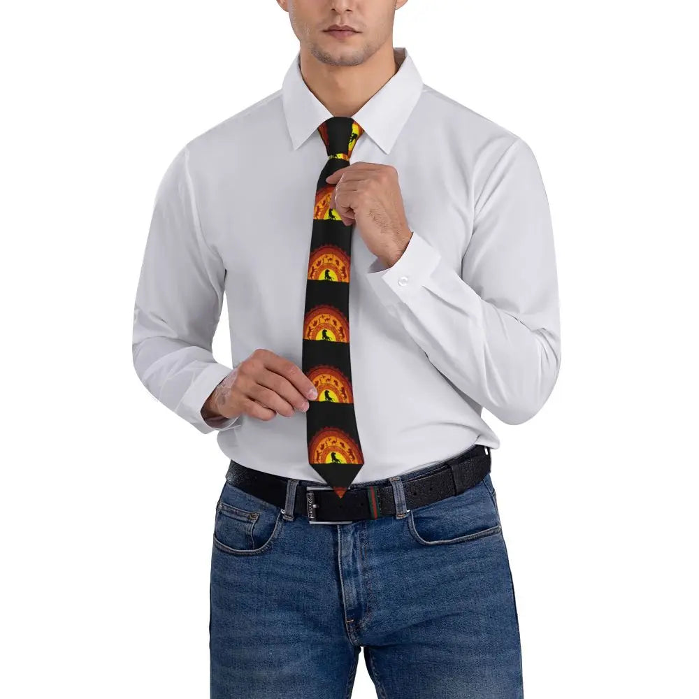 Custom The Lion King Hakuna Matata Necktie Mens Mens Suit Tie For Thanksgiving Day