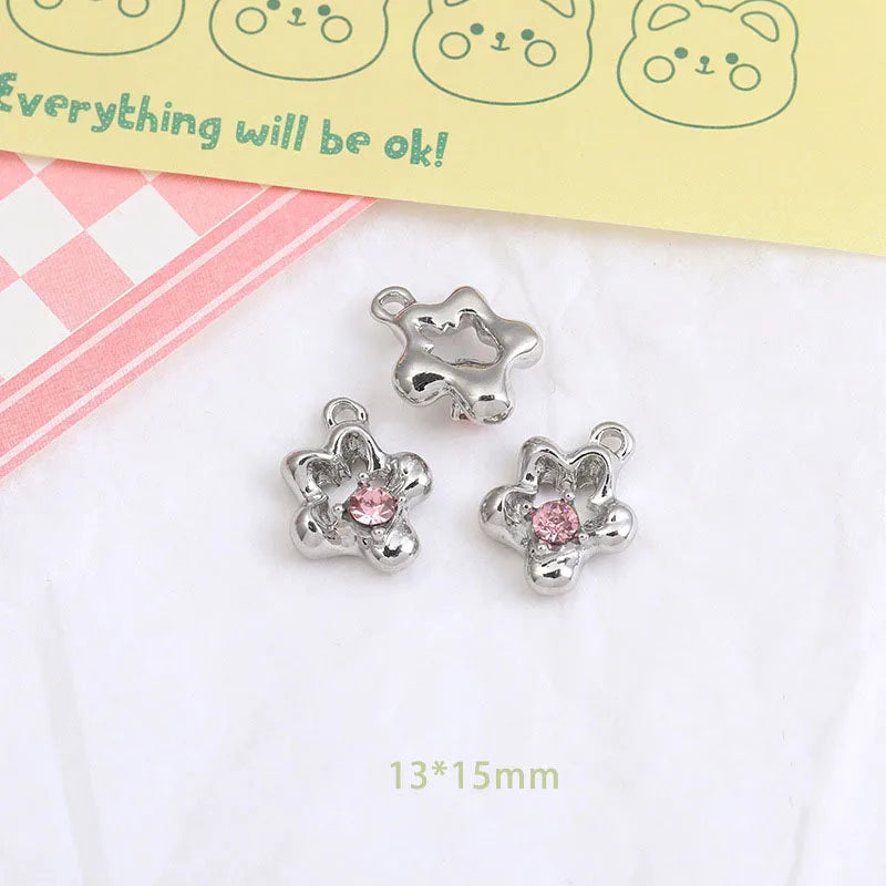 Wholesale Y2K Silver Charms for Jewelry Making Accessories DIY Pendant Necklace Bracelet Earring Women Girl Luxury Female Gift