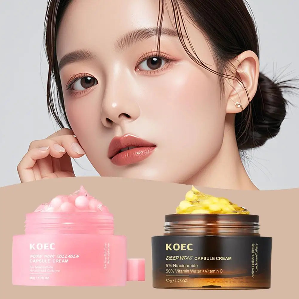 Koec Collagen Capsule Cream Long-lasting Moisturizing Skin Care Smoothing Deep Hydrating Nourishing Gentle Non-irritating