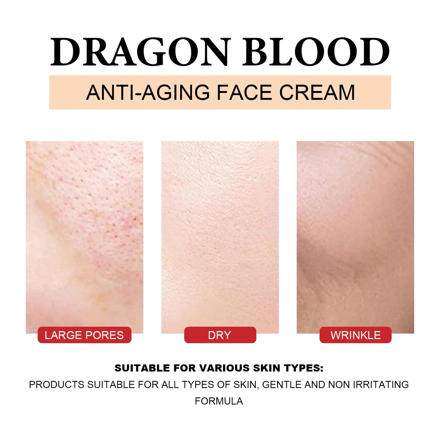 EELHOE Dragon Blood Cream Rejuvenation Facial Treatments Reduce Fine Lines Anti Wrinkle Tighten Skin Lifting Dragon Blood Serum