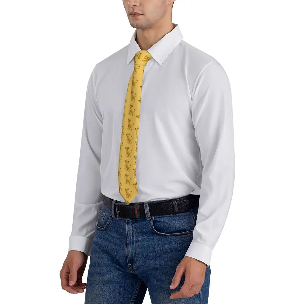 Custom The Lion King Hakuna Matata Necktie Mens Mens Suit Tie For Thanksgiving Day