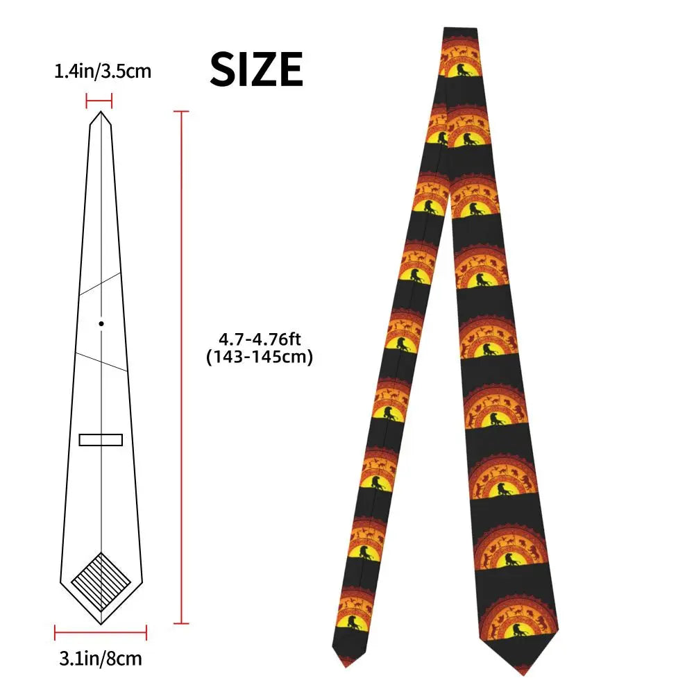 Custom The Lion King Hakuna Matata Necktie Mens Mens Suit Tie For Thanksgiving Day