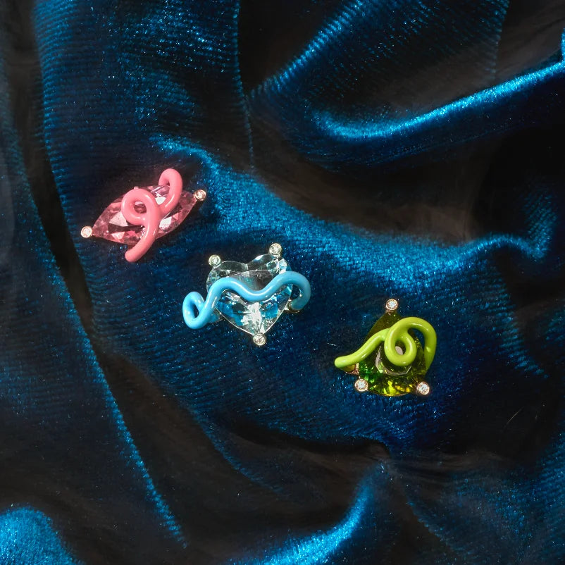 2023 New Arrived Top Quality Classic Fashion Girl Women Jewelry Geometric Shaped Colorful Simple CZ Stud Earring