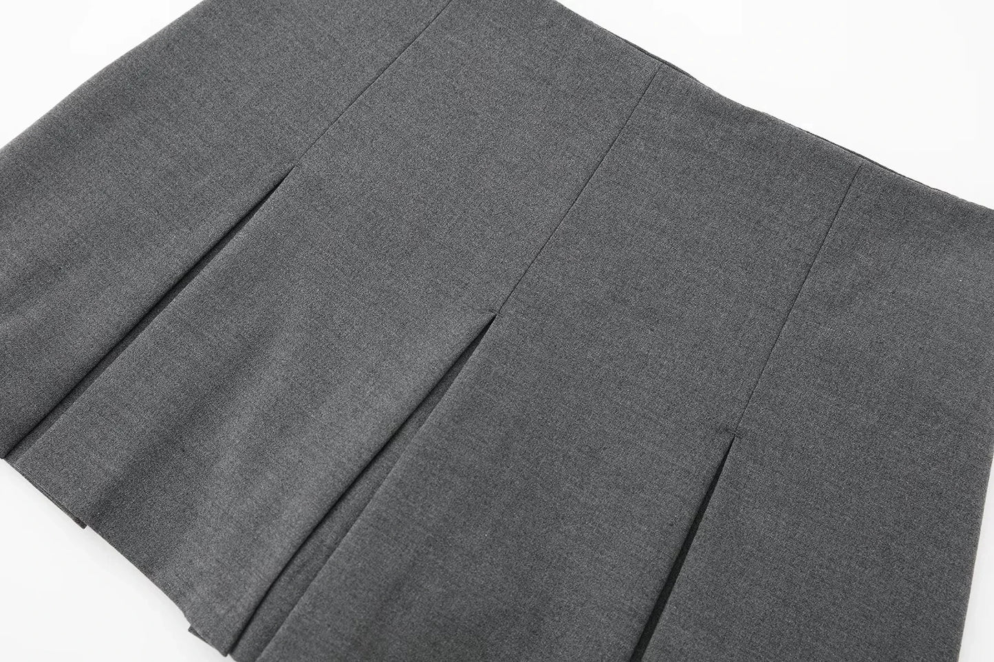 HXAO Pleated Mini Skirt Pants High Waist Grey Short Skirts Women Summer Black Skirt Shorts Streetwear Casual Women's Skort
