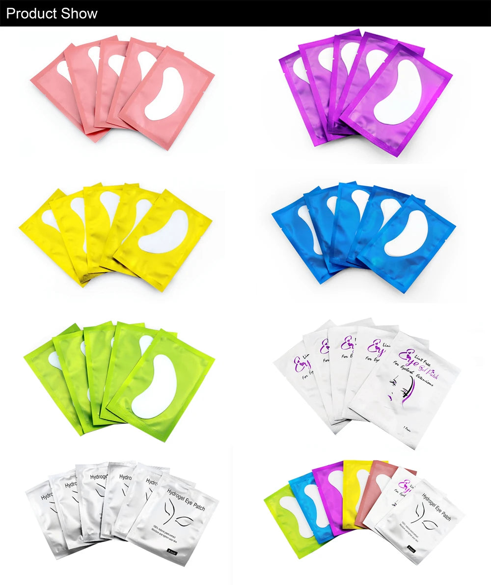 500 Pairs Wholesale Eyelash Extension Supplies Paper Patches Grafted Eye Stickers Under Eye Pads Eye Tips Sticker Lash Eyepatch