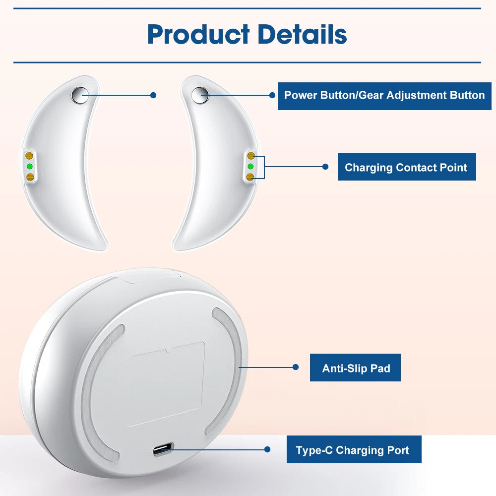Electric Portable Ems Red Light Therapy Massage Led Eye Patch With Microcurrent Eye Care Device Anti-aging Dark Circles Remover