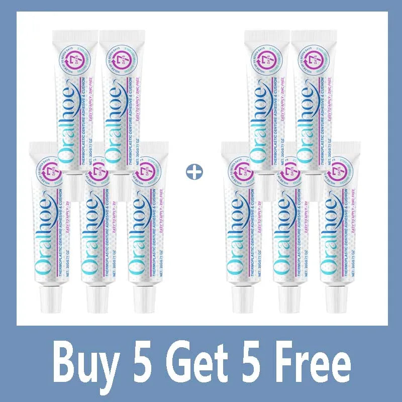 Seamless Fit Thermoplastic Denture Adhesive Comfortable Portable Oral Health Care Long Lasting Reusable Denture Care Dental