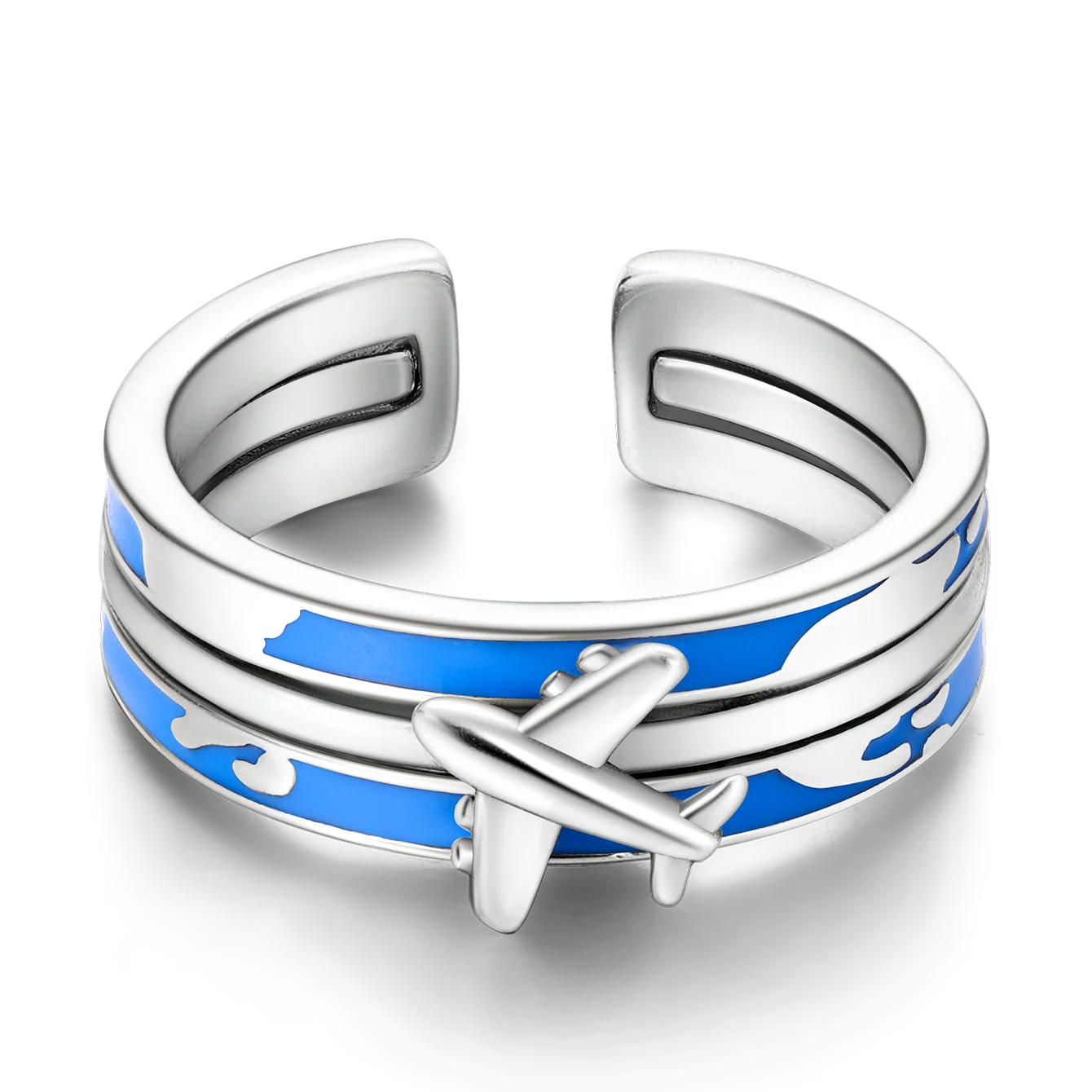 Silver Plated Women Luxury Stackable Ring Real Infinite Flower Daisy Fine Jewelry Rings For Engagement Weddling Party