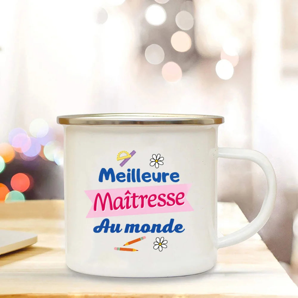 Thank You Teacher for This Wonderful Year Spent with You Print Mug Coffee Cup Drinks Camping Mugs Teacher's Day Gift for Teacher