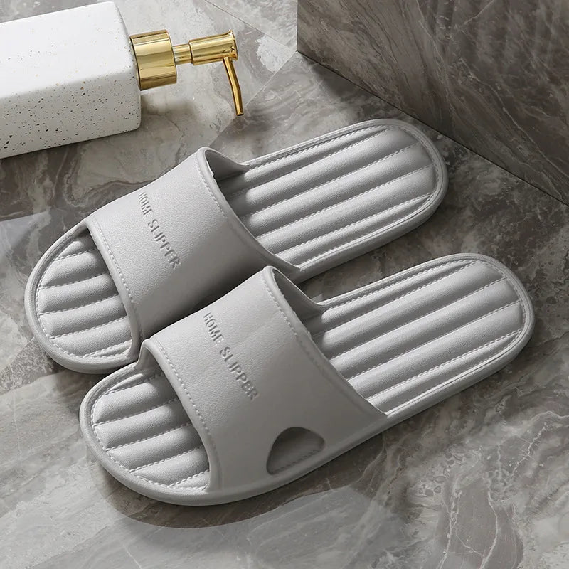 2025 Men's Summer Slippers for Home Use Women's Indoor Non Slip Shower Home Use EVA Soft Bottom Couple's Bathroom Slippers