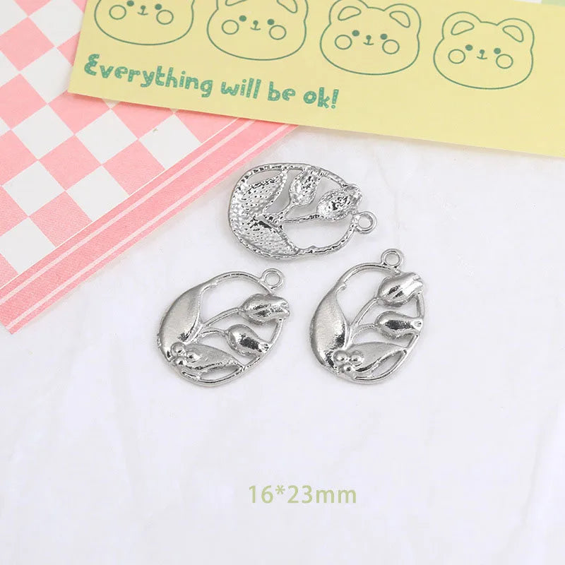 Wholesale Y2K Silver Charms for Jewelry Making Accessories DIY Pendant Necklace Bracelet Earring Women Girl Luxury Female Gift