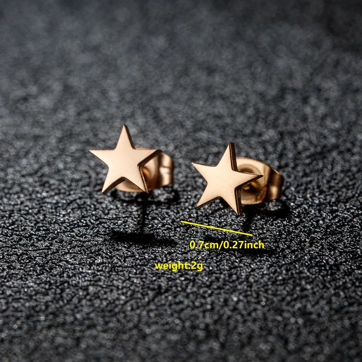 Vintage Simple Star Moon Circle Geometry Stainless Steel Stud Earrings for Women Trendy Earing Piercing Jewelry Gift