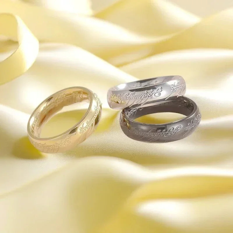 Stainless steel Language Rings for Unisex Fashion Accessories Jewelry