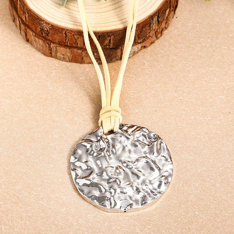 Bohemian Ethnic Wind Imitation Pearl Braided Necklaces Women Retro Hand-woven Beads Double Layer Rope Chain Vacation Jewelry