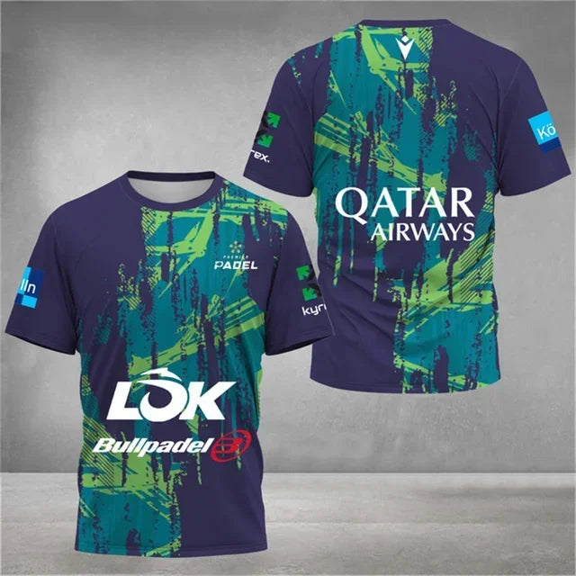 Fashion new Men's Quick Dry Tennis T-Shirt Summer Loose Padel Clothing Outdoor Badminton Running T-Shirts Sport Short Sleeve top