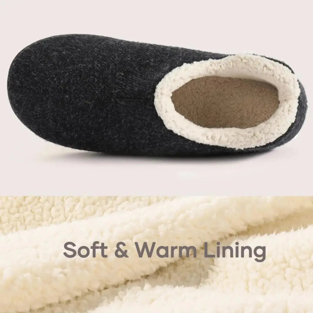 Asgard Women Winter Soft Plush Slippers Outdoor Antiskid Warm Cotton Shoes Indoor Fashion Casual Cozy Breathable House Slippers