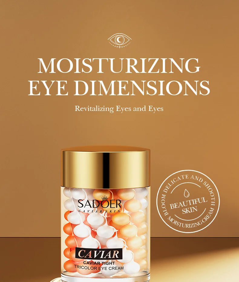 SADOER Hyaluronic Acid 24K Golden Sakura Eye Cream Anti Dark Circles Anti Wrinkles Moisturizing Anti-aging Creams Eyes Skin Care