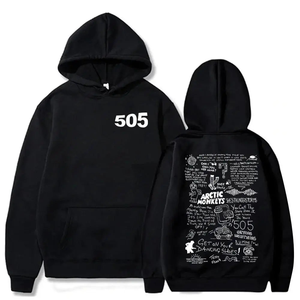 505 Hoodie Arctic Monkeys Music Hoodie Arctic Monkeys Merch Gift For Arctic Monkeys Fan Pullover Tops Streetwear Unisex
