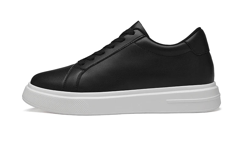 New  Men's Sneakers Elevator Shoes Heightening Height Increase Insole 6-10CM High Heels Shoes Leather Sport Shoes Men Shoes