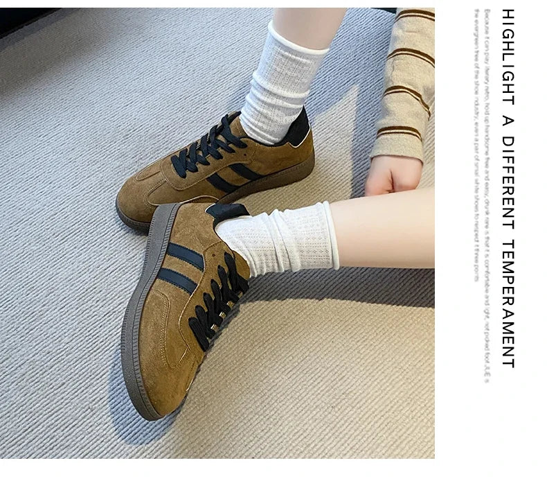 Women Tennis Sneakers Flats Ladies Fashion Mixed Colors Lace-up Vulcanized Shoes Spring Autumn Woman Outdoor Trainers Footwear