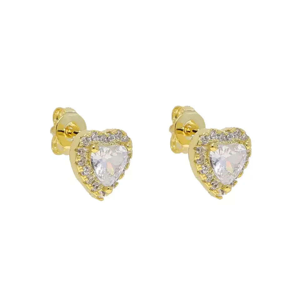 2023 New Arrived Top Quality Classic Fashion Girl Women Jewelry Geometric Shaped Colorful Simple CZ Stud Earring