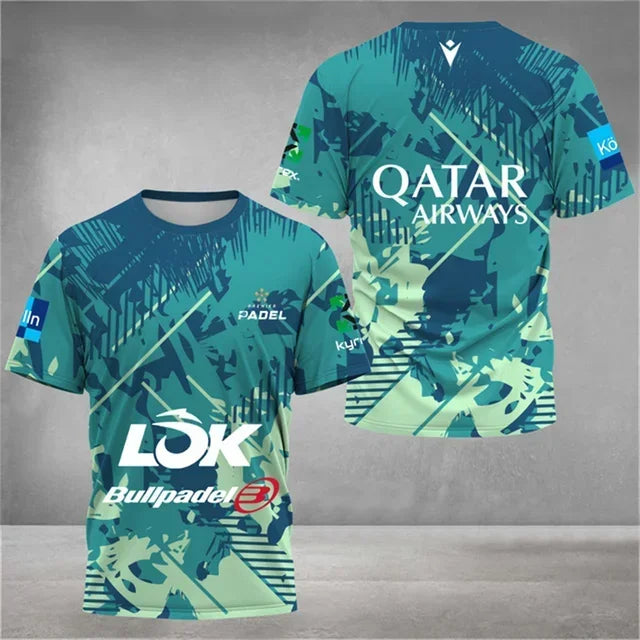 Fashion new Men's Quick Dry Tennis T-Shirt Summer Loose Padel Clothing Outdoor Badminton Running T-Shirts Sport Short Sleeve top