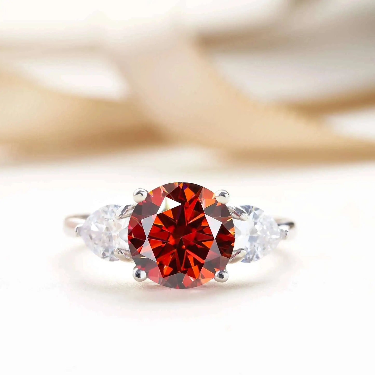 Luxury 9mm 3ct D Color Moissanite Rings Classic 4 Prong S925 Sterling Silver Fine Jewelry Dating Gift For Women Wedding Bands