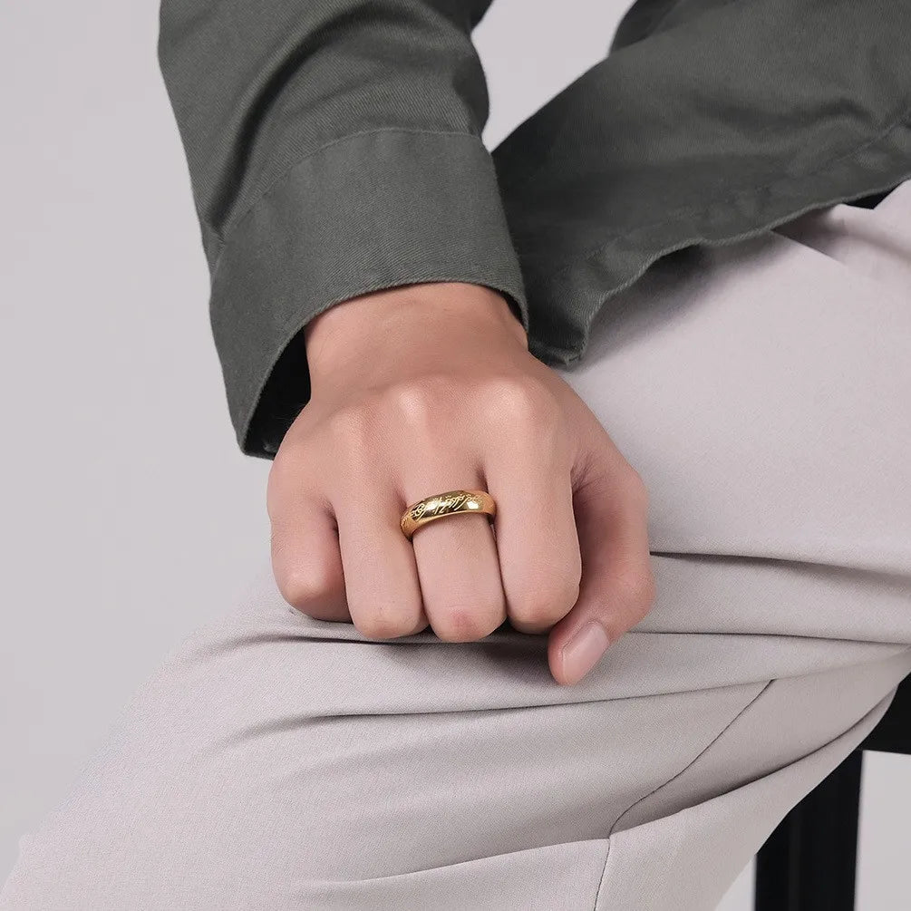 Stainless steel Language Rings for Unisex Fashion Accessories Jewelry