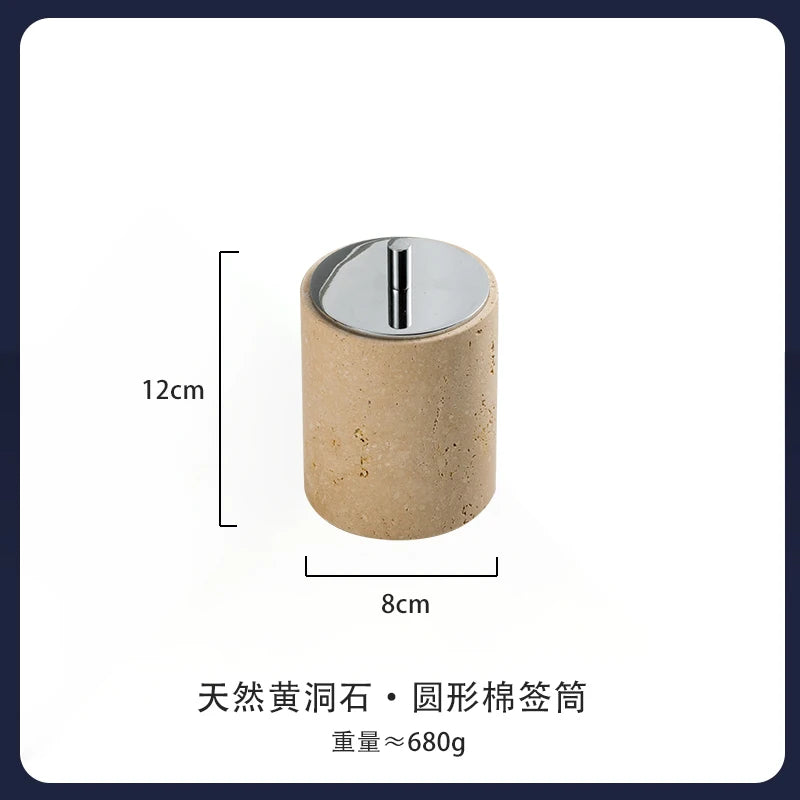 Vintage Rock Wind Cave Ceramic Lotion Bottle Bathroom Shampoo Body Wash Split Empty Bottle Cotton Bumb Box Aromatherapy Bottle