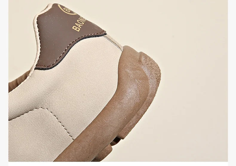 2025 New Autumn/Winter Women's Shoes Comfortable Casual Shoes College Style Wide Toe Soft Flat Shoes Outdoor Casual Sports Shoes